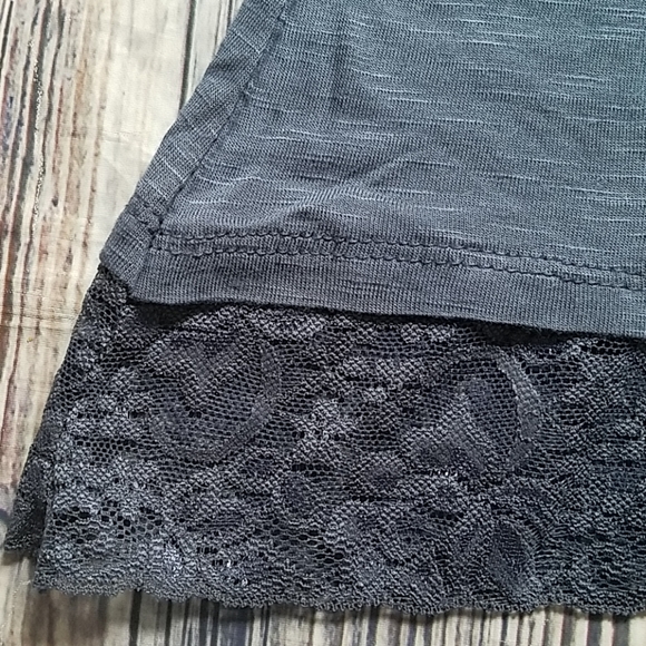 Pink Rose Blue Lace Top - Picture 4 of 8